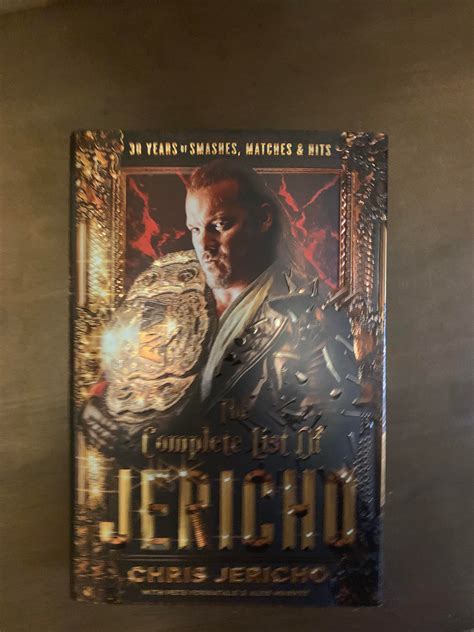 Chris Jericho book signed : r/wrestlingmemorabilia