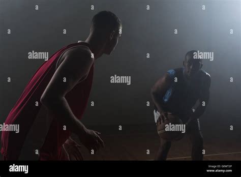 Two basketball player Stock Photo - Alamy