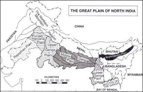 Indian Northern Plains Map