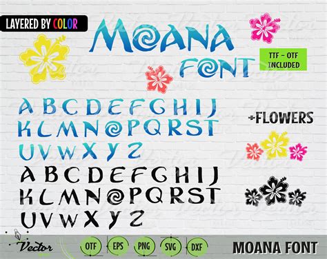 Moana font, Moana TTF, font svg, Moana font svg, Letters, Moana svg ...