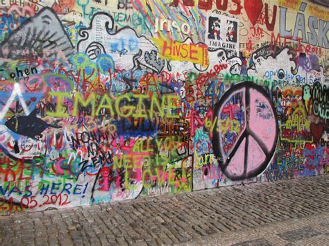 John Lennon Wall, Prague, Czech Republic | John lennon wall, Painting, John lennon