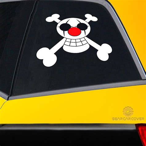 Buggy Pirates Flag Car Sticker Custom Car Accessories