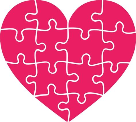 Laser Cut Valentines Day Heart Shaped Jigsaw Puzzle SVG File Free Download - 3axis.co