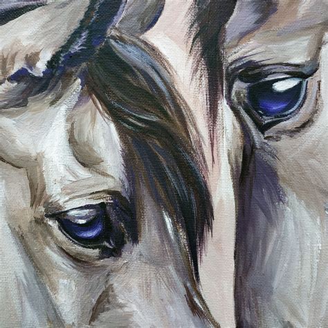 Horse Original Acrylic Painting, Wildlife painting, Abstract Horse Painting, Animal Wall Art in ...