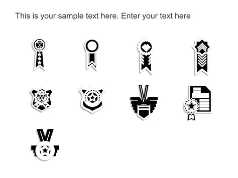 Achievements Icons List PowerPoint Template | SlideUpLift
