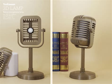 Retro microphone lamp por Toolmoon | Descargar modelo STL gratuito ...