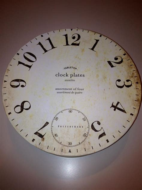 Pottery Barn Clock Plates - so cool | Pottery barn clocks, Clock, New year wishes