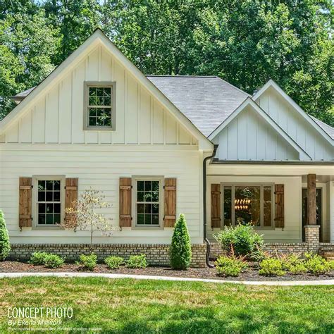 Upgrade Your Curb Appeal with Stunning White Farmhouse Cedar Shutters ...