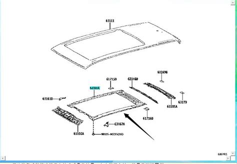 Toyota Highlander Sunroof Frame 63103-0E100 – Wantianautoparts