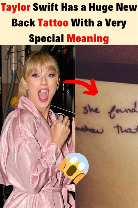 Taylor Swift Has a Huge New Back Tattoo With a Very Special Meaning | Wtf funny humor, Taylor ...