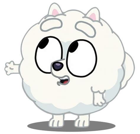 Pom Pom | Bluey Wiki | Fandom | Pom pom, Character design, White pomeranian