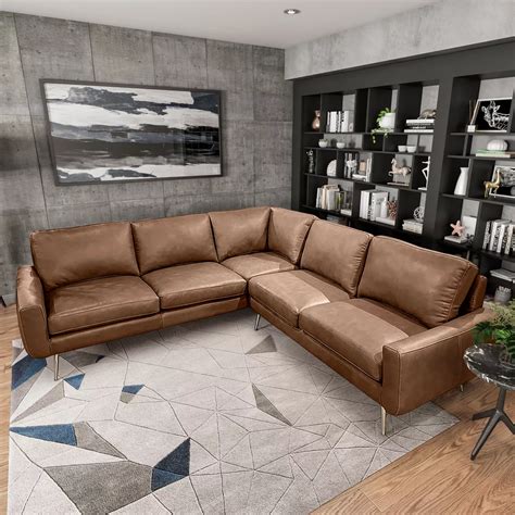 Omnia Leather Harvey Sectional | Sofas & Couches | Shop The Exchange