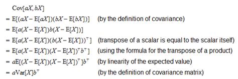 Covariance matrix