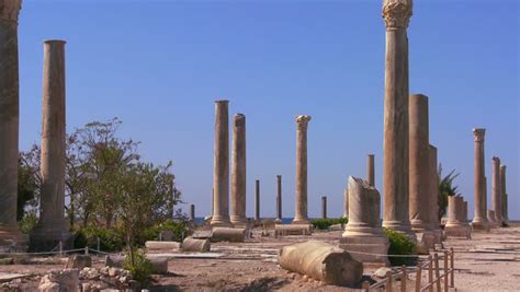 TYRE, LEBANON CIRCA 2013 - The ancient Phoenician Roman ruins of Tyre ...