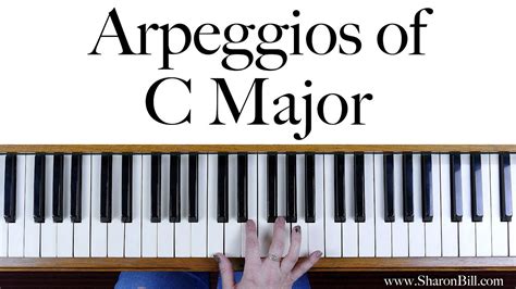 C Major Arpeggios for Piano hands separately and hands together - YouTube