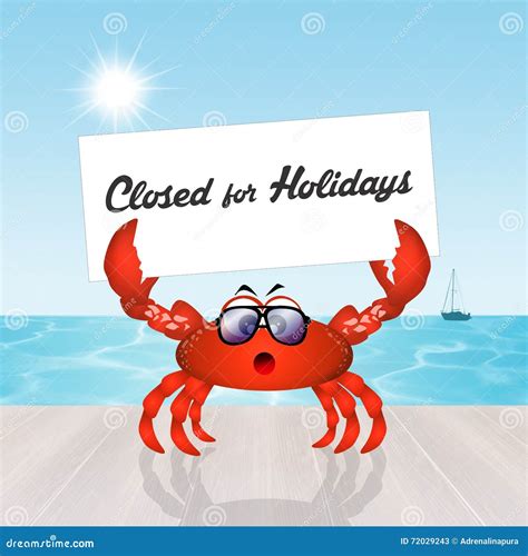 Closed for holidays stock illustration. Illustration of life - 72029243