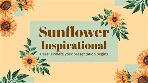 Sunflower Inspirational Presentation | Google Slides & PPT