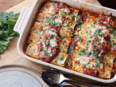 Spinach and Ricotta Manicotti Recipe