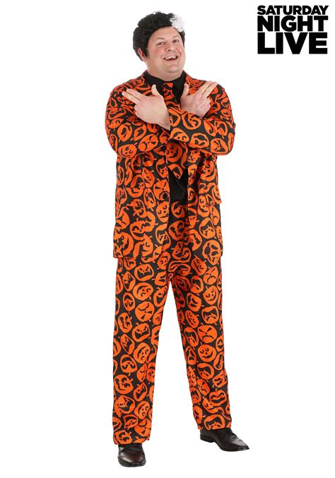 Men's Plus Sized David S. Pumpkins Costume Suit | SNL Costumes