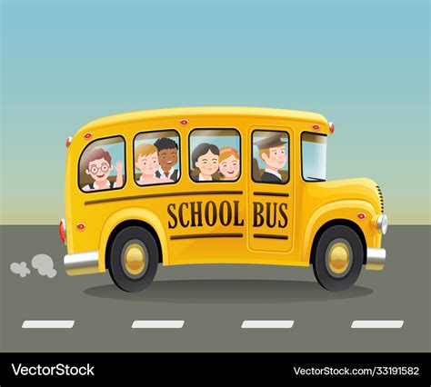 School Bus Cartoon Vector Isolated Stock Vector Colou - vrogue.co