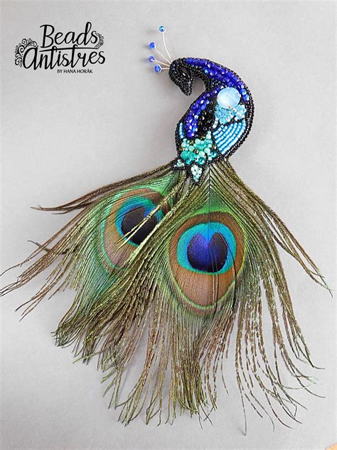 Brooch PEACOCK | Etsy