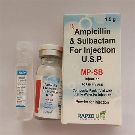 Ampicillin and Sulbactam Injection Rapid Life Drugs Healthcare