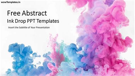 [Free] Abstract Ink Drop | Best Presentation Templates