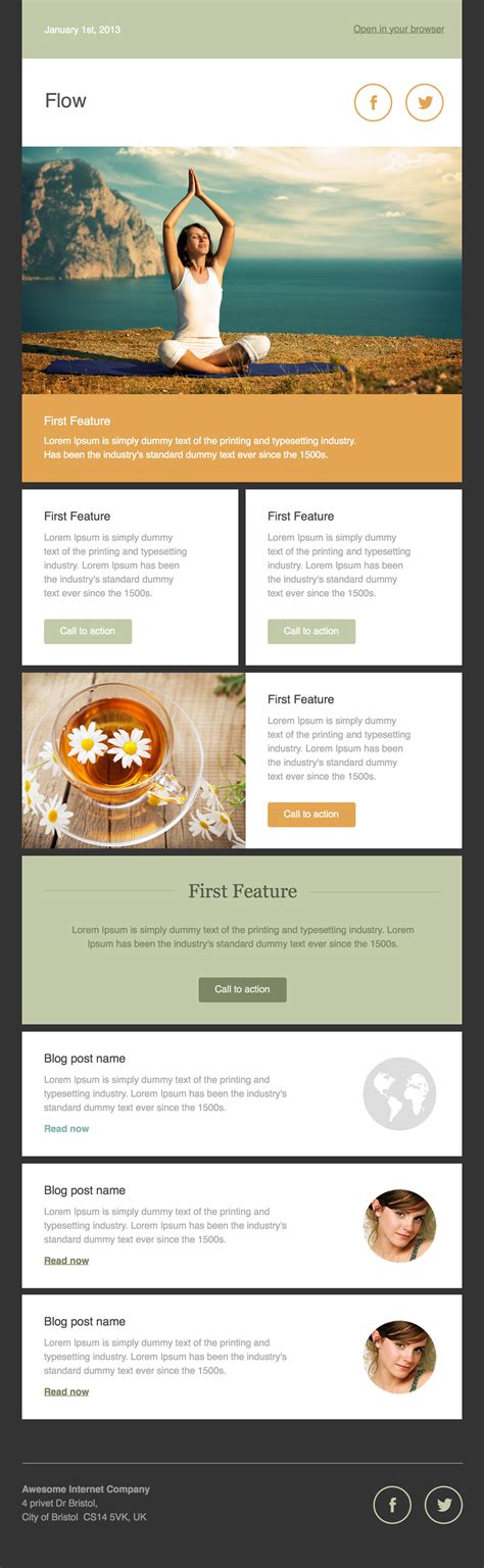 36+ Best Email Newsletter Templates – Free PSD & HTML Download