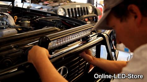 Off Road Jeep & Vehicle LED Light Bars Installation - LAMPHUS ® Cruizer ™ - YouTube