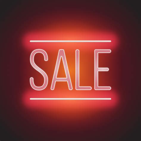 Neon Sale Sign Illustration 211675 Vector Art at Vecteezy