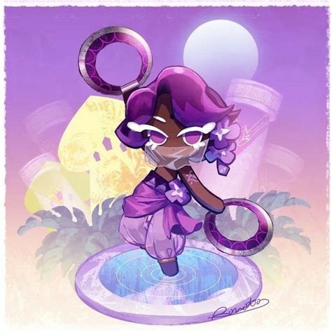 lilac cookie wallpaper | Cookie run, Cute art, Fan art