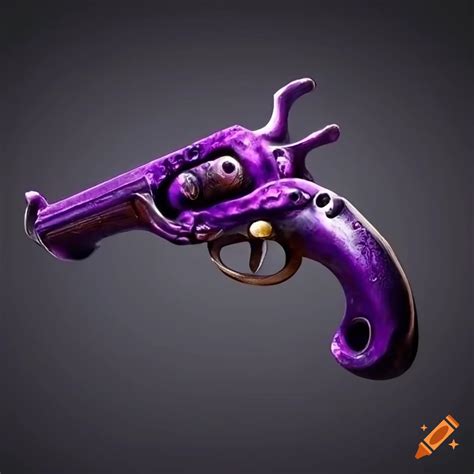 Purple antique pistol