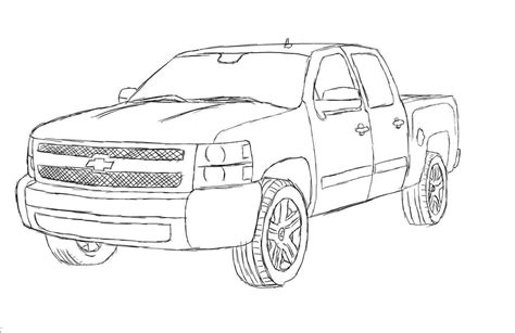 Lifted Truck Drawings at PaintingValley.com | Explore collection of ...