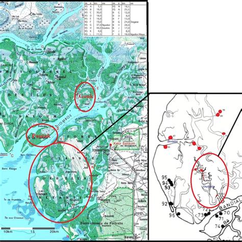 List of shell middens from the Saloum Delta 2009 and 2017 surveys ...