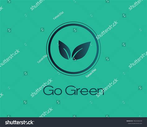 Go Green Logo Vectorbanner Standard Colour Stock Vector (Royalty Free ...