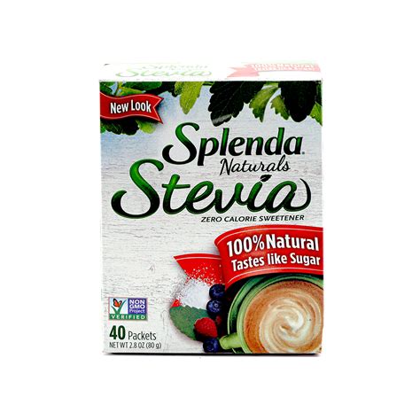 SPLENDA Natural STEVIA Sweetener Packets 40 ct 80g – Federated Distributors, Inc.