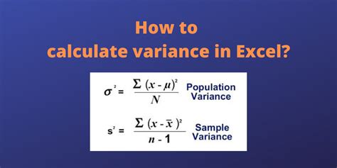 How to Calculate Variance in Excel? - QuickExcel