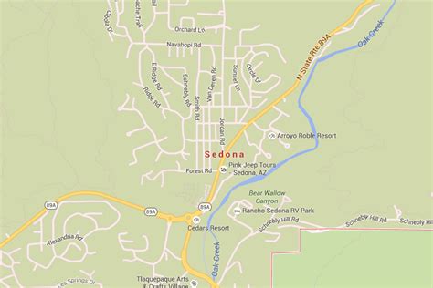 Sedona County Map