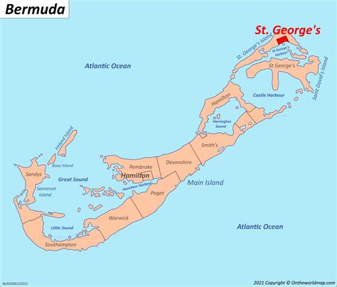 St. George's Map | Bermuda | Detailed Maps of St. George's Town