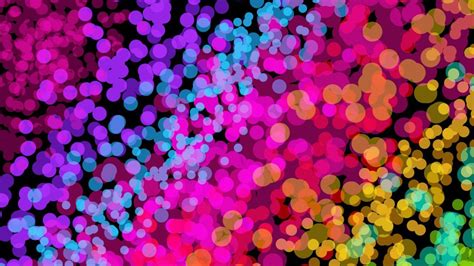 Colorful Neon Bokeh Rounds HD Abstract Wallpapers | HD Wallpapers | ID #61280