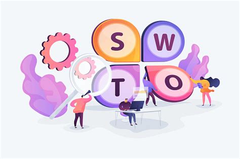 Swot Analysis Concept Vector Illustration Stock Illustration - Download ...