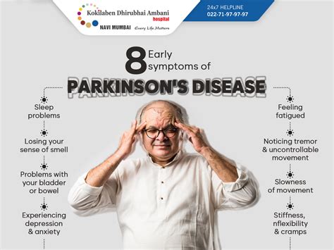 8 Early symptoms of Parkinson's Disease