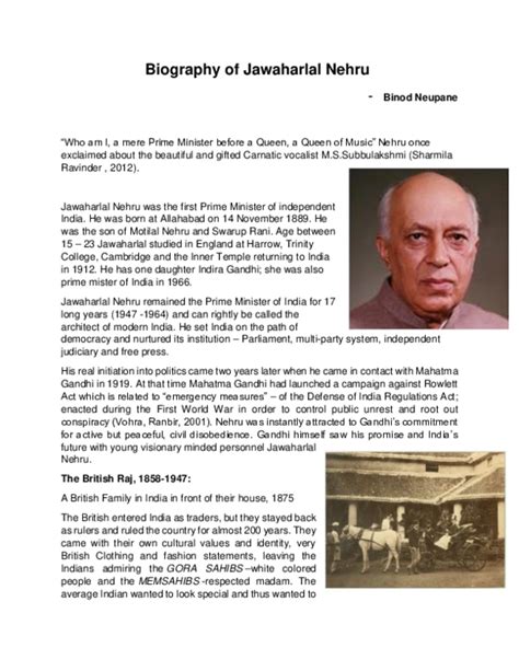 (PDF) Biography of Jawaharlal Nehru | Binod Neupane - Academia.edu