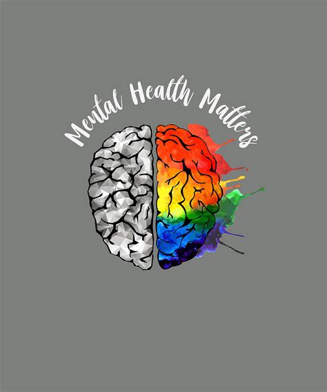 Brain Mental Health Matters Tshirt Digital Art by Felix