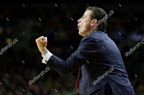 Louisville Head Coach Rick Pitino Yells Editorial Stock Photo - Stock ...