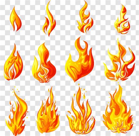 Flame Fire Euclidean Vector Illustration Transparent PNG