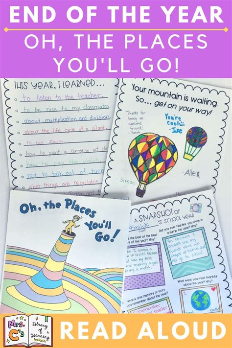 Oh, the Places You'll Go by Dr. Seuss Read Aloud & Activities for End ...