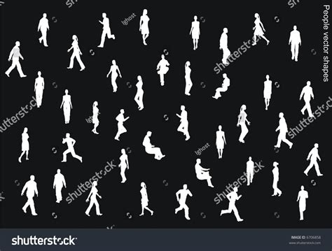 People Shapes Vector - 6706858 : Shutterstock