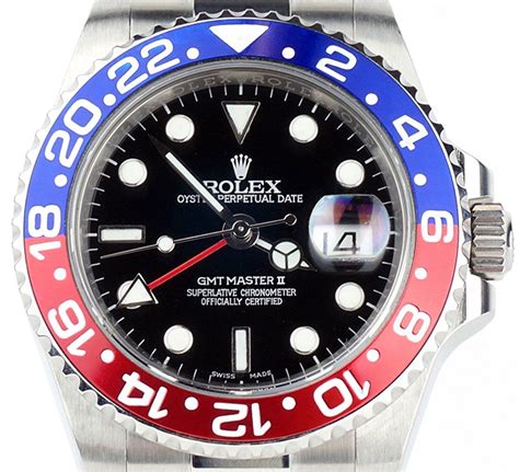 Rolex GMT-Master II 116710 Stainless Steel Custom Pepsi Blue & Red Ceramic Bezel Custom Dial ...