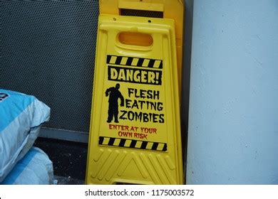 Danger Flesh Eating Zombies Stock Photo 1175003572 | Shutterstock